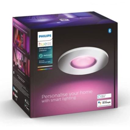 Philips - LED RGB Stmievateľné kúpelňové svietidlo Hue XAMENTO 1xGU10/5,7W/230V IP44 2000-6500K