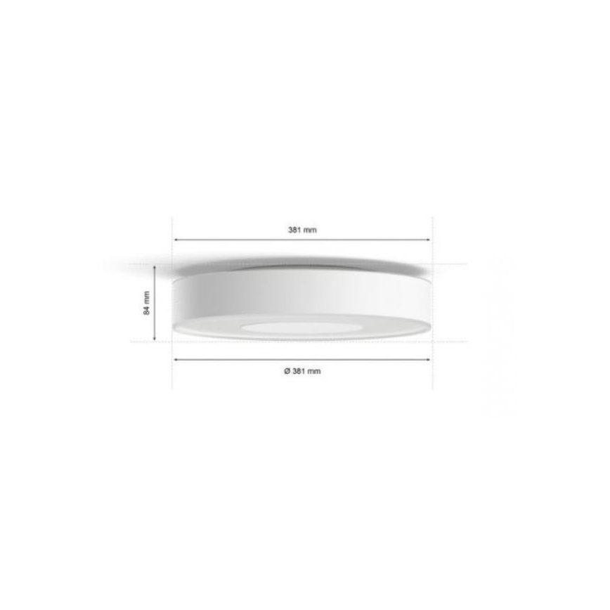 Philips - LED RGB Stmievateľné kúpelňové svietidlo Hue XAMENTO LED/33,5W/230V IP44 pr. 381 mm 2000-6500K