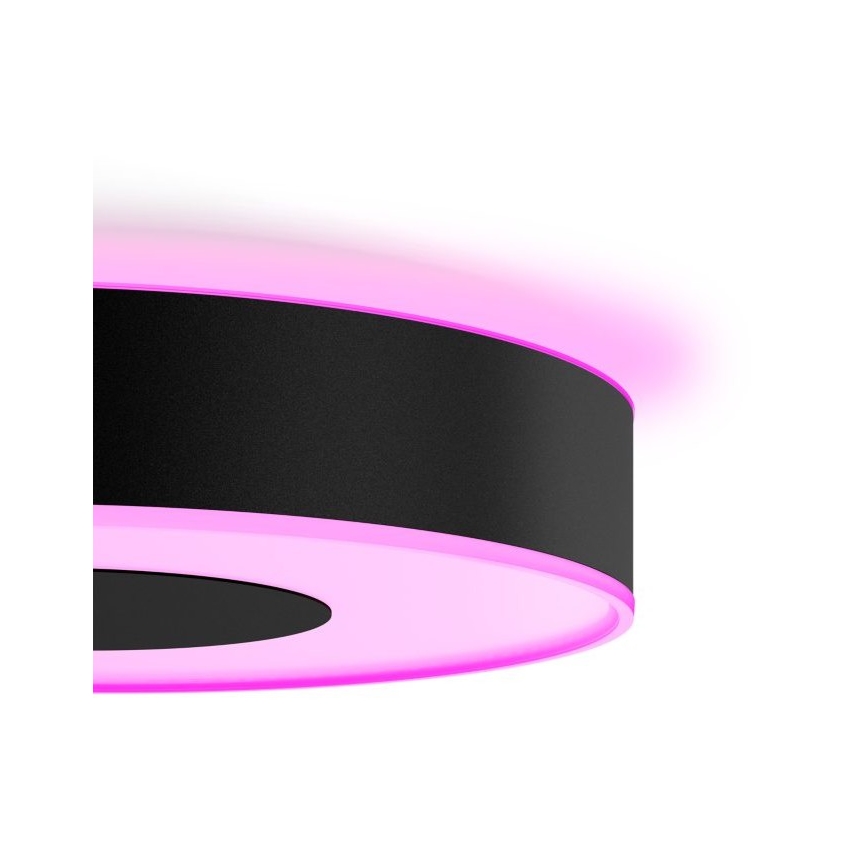 Philips - LED RGB Stmievateľné stropné svietidlo Hue INFUSE LED/52,5W/230V 2000-6500K pr. 425 mm čierna