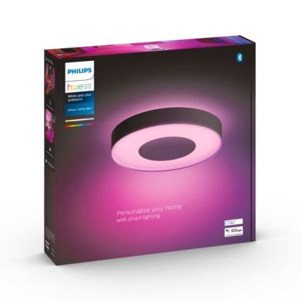 Philips - LED RGB Stmievateľné stropné svietidlo Hue INFUSE LED/52,5W/230V 2000-6500K pr. 425 mm čierna