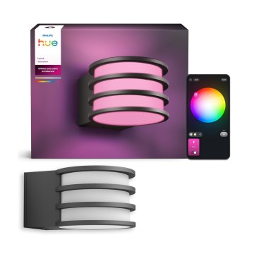 Philips - LED RGB Stmievateľné vonkajšie nástenné svietidlo Hue LUCCA 1xE27/8,1W/230V 1000-20000K IP44