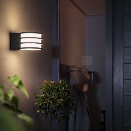 Philips - LED RGB Stmievateľné vonkajšie nástenné svietidlo Hue LUCCA 1xE27/8,1W/230V 1000-20000K IP44