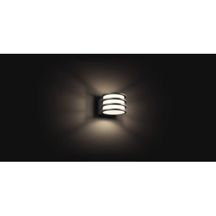 Philips - LED RGB Stmievateľné vonkajšie nástenné svietidlo Hue LUCCA 1xE27/8,1W/230V 1000-20000K IP44