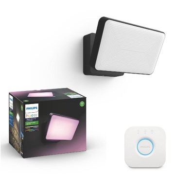 Philips - LED RGB Stmievateľný vonkajší reflektor Hue DISCOVER LED/15W/230V 2000-6500K IP44 + Hue bridge