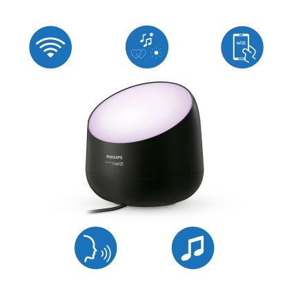 Philips - LED RGB+TW Stmievateľná stolná lampa SMART LED/9W/230V 2200-6500K Wi-Fi