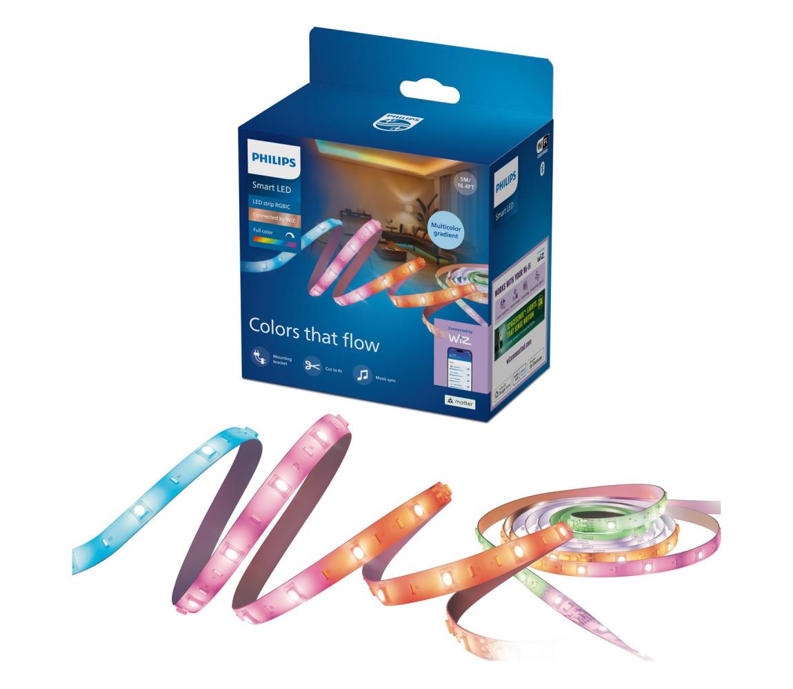 Philips Smart Philips - LED RGBIC stmievateľný pás SMART STRIP 2x5m LED/21W/230V 2700/6500K Wi-Fi 8721103159649
