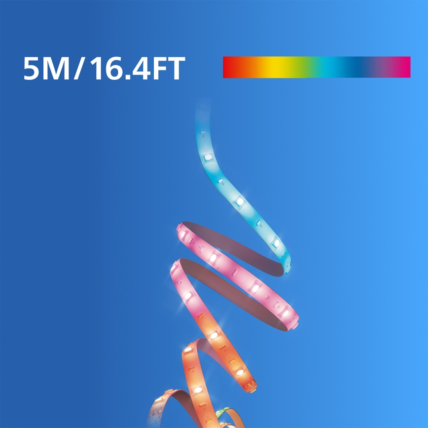 Philips - LED RGBIC Stmievateľný pás SMART STRIP 2x5m LED/21W/230V 2700-6500K Wi-Fi