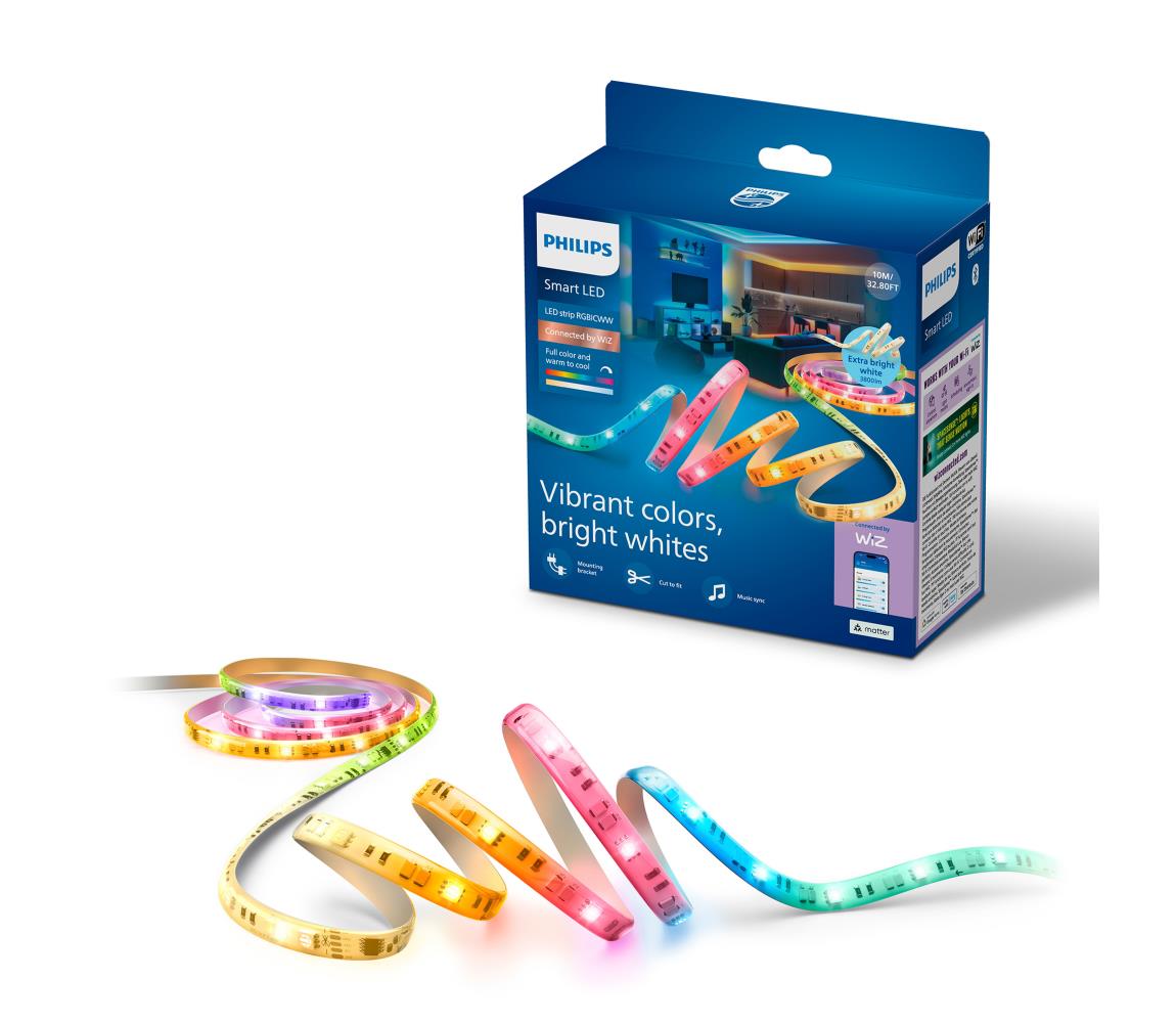 Philips Smart Philips - LED RGBIC stmievateľný pásik SMART STRIP 10m LED/43W/230V 2700/6500K Wi-Fi 8719514866737