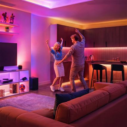Philips - LED RGBIC stmievateľný pás SMART STRIP 10 m LED/43 W/230 V 2700–6500 K Wi‑Fi