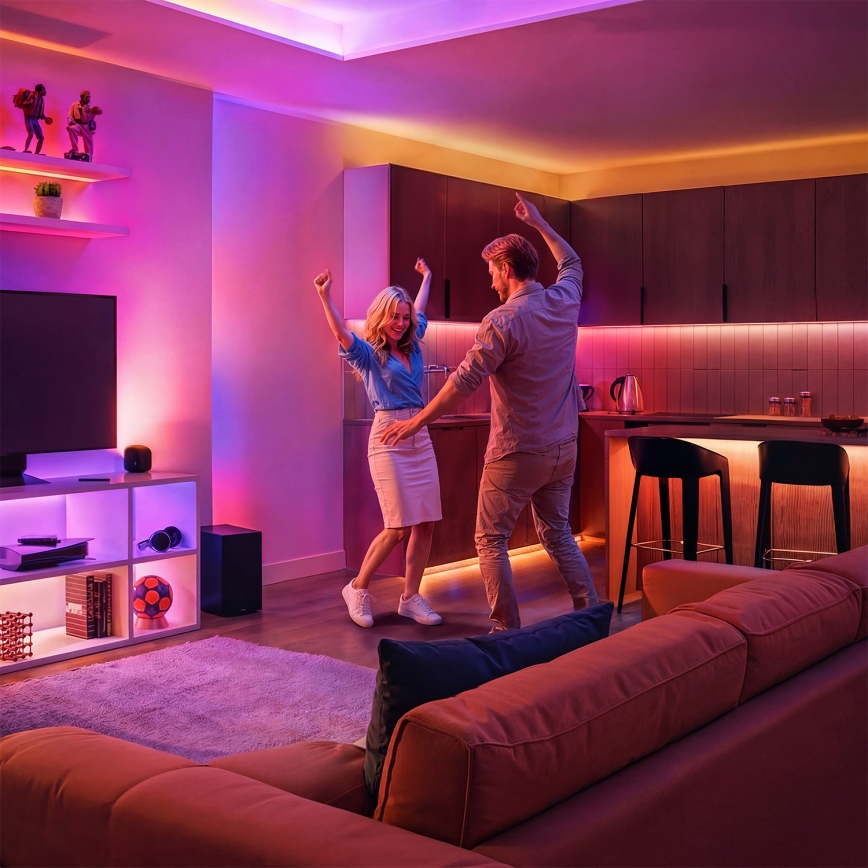 Philips - LED RGBIC stmievateľný pás SMART STRIP 10 m LED/43 W/230 V 2700–6500 K Wi‑Fi