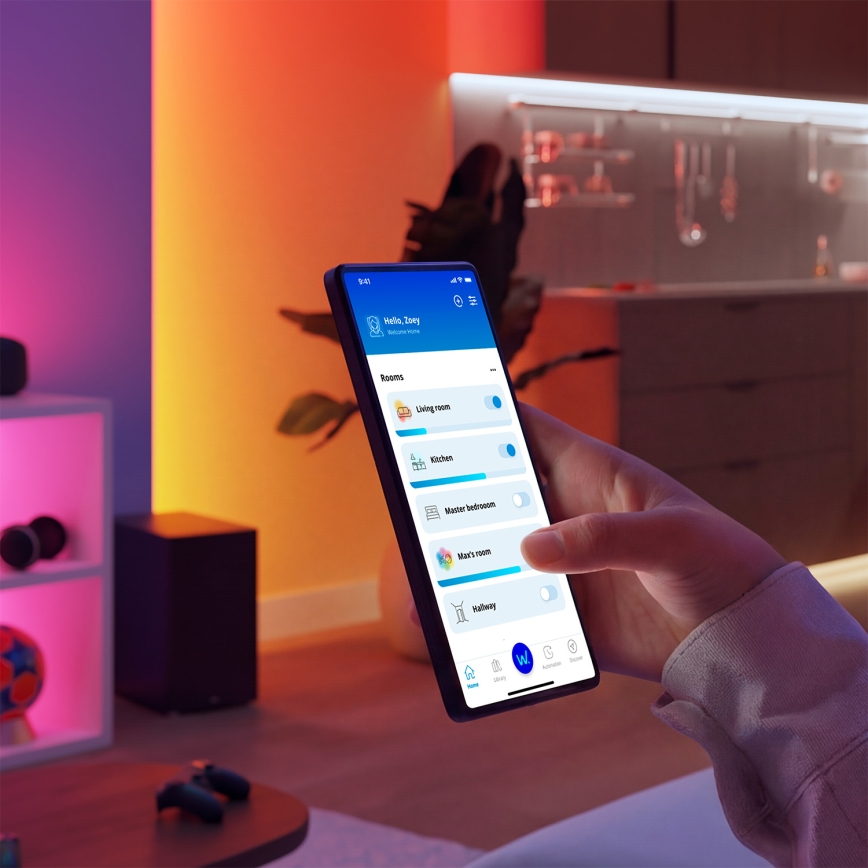 Philips - LED RGBIC stmievateľný pás SMART STRIP 10 m LED/43 W/230 V 2700–6500 K Wi‑Fi