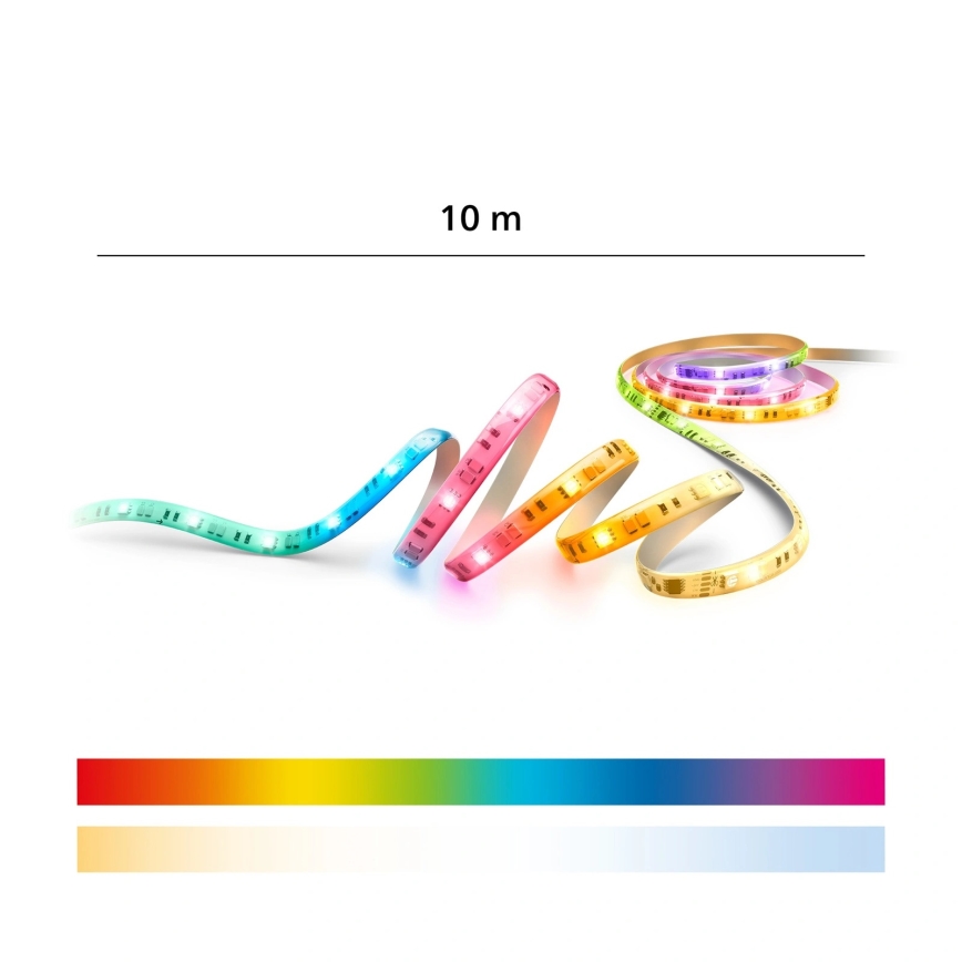 Philips - LED RGBIC stmievateľný pás SMART STRIP 10 m LED/43 W/230 V 2700–6500 K Wi‑Fi
