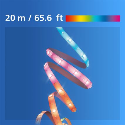 Philips - LED RGBIC stmievateľný pás SMART STRIP 20m LED/36W/230V 2700-6500K Wi-Fi