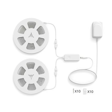 Philips - LED RGBIC stmievateľný pás SMART STRIP 20m LED/36W/230V 2700-6500K Wi-Fi