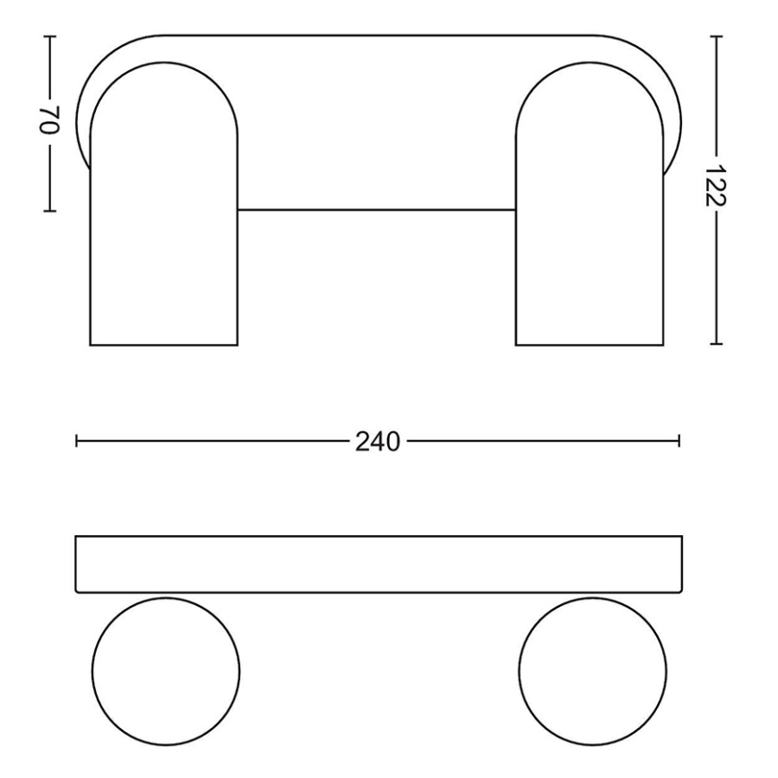 Philips - LED RGBW stmievateľné bodové svietidlo PONGEE 2xGU10/4,8W/230V 3000K biele + diaľkové ovládanie