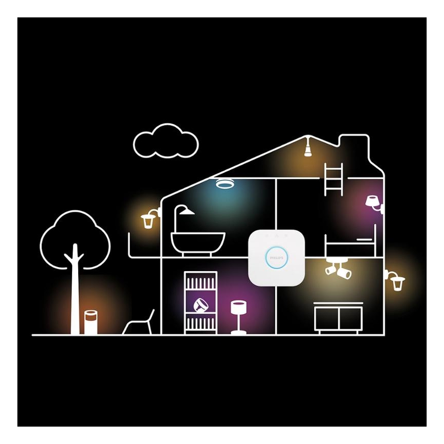 Philips - LED RGBW Stmievateľná stojacia lampa Hue SIGNE LED/29W/230V 2000-6500K čierna