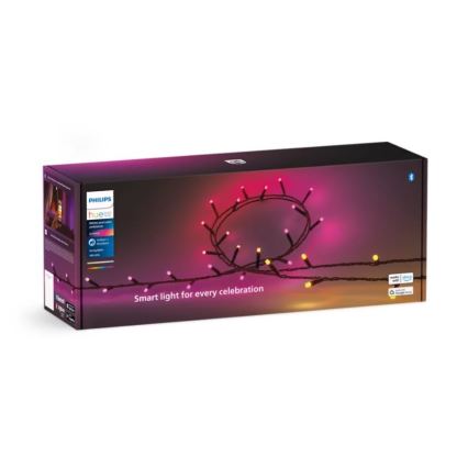 Philips - LED RGBW Stmievateľná vonkajšia reťaz HUE WHITE AND COLOR AMBIANCE 500xLED 44,4 m 2000-6500K IP54