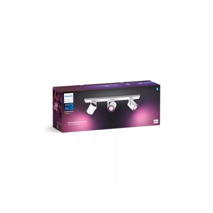 Philips - LED RGBW Stmievateľné bodové svietidlo Hue ARGENTA 3xGU10/4,2W/230V 2000-6500K