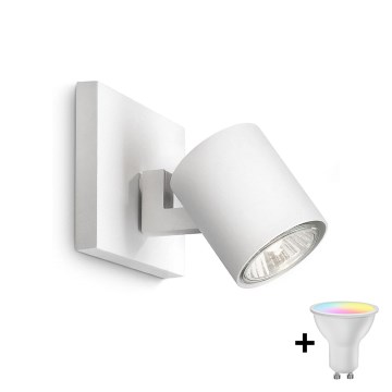 Philips - LED RGBW stmievateľné bodové svietidlo RUNNER 1xGU10/6,5W/230V 2700-6500K biela