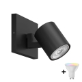 Philips - LED RGBW stmievateľné bodové svietidlo RUNNER 1xGU10/6,5W/230V 2700-6500K čierne