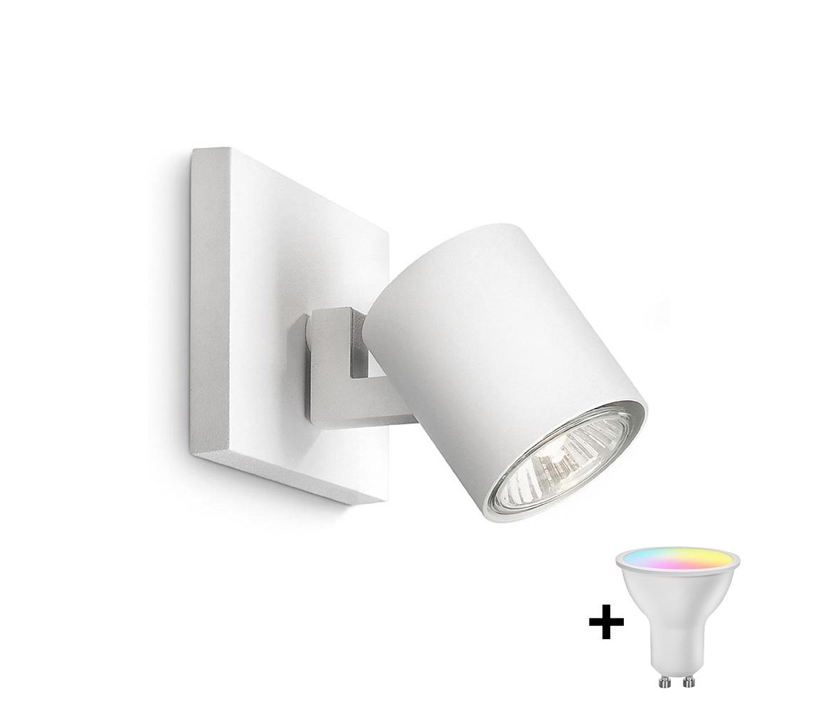 Philips - LED RGBW stmievateľné bodové svietidlo RUNNER 1xGU10/6,5W/230V biela M4356+AI0589