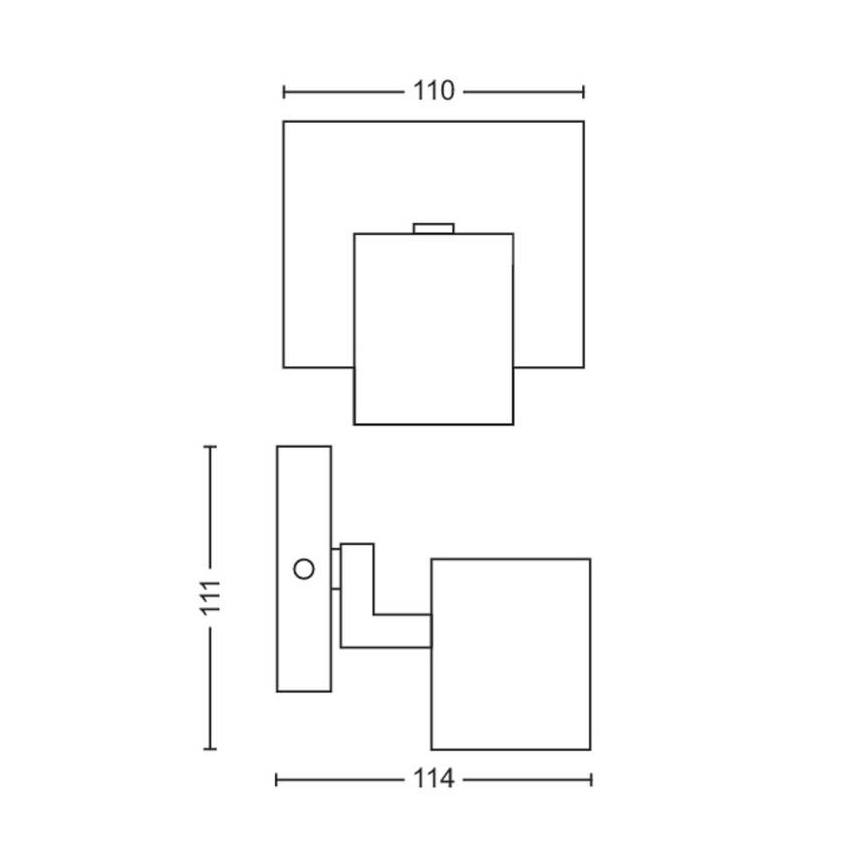 Philips - LED RGBW Stmievateľné bodové svietidlo RUNNER 1xGU10/6,5W/230V 2700-6500K matný chróm