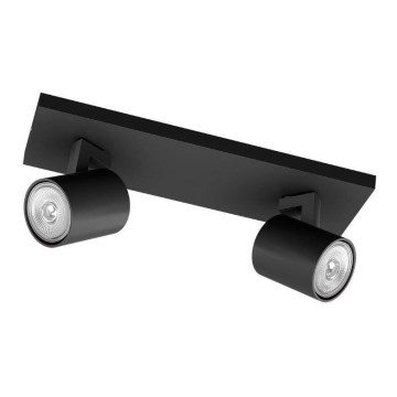 Philips - LED RGBW Stmievateľné bodové svietidlo RUNNER 2xGU10/6,5W/230V 2700-6500K čierna