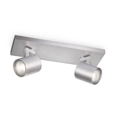 Philips - LED RGBW Stmievateľné bodové svietidlo RUNNER 2xGU10/6,5W/230V 2700-6500K matný chróm