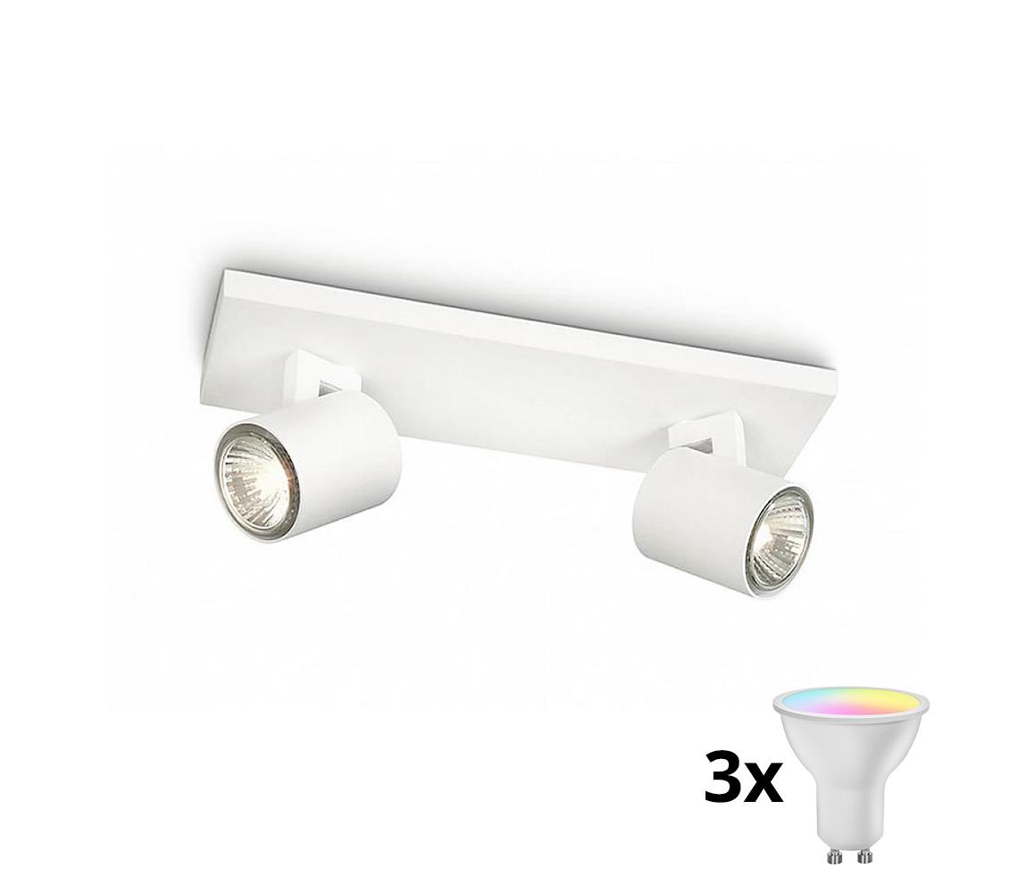 Philips - LED RGBW Stmievateľné bodové svietidlo RUNNER 2xGU10/6,5W/230V biela P1272+2xAI0589