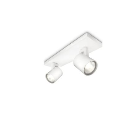 Philips - LED RGBW Stmievateľné bodové svietidlo RUNNER 2xGU10/6,5W/230V 2700-6500K biela