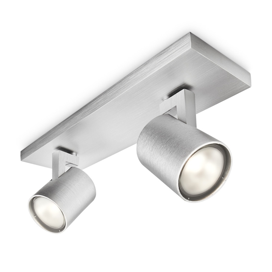 Philips - LED RGBW Stmievateľné bodové svietidlo RUNNER 2xGU10/6,5W/230V 2700-6500K matný chróm