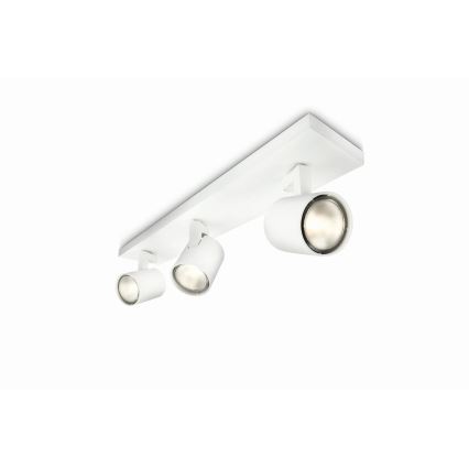 Philips - LED RGBW stmievateľné bodové svietidlo RUNNER 3xGU10/6,5W/230V 2700-6500K biela
