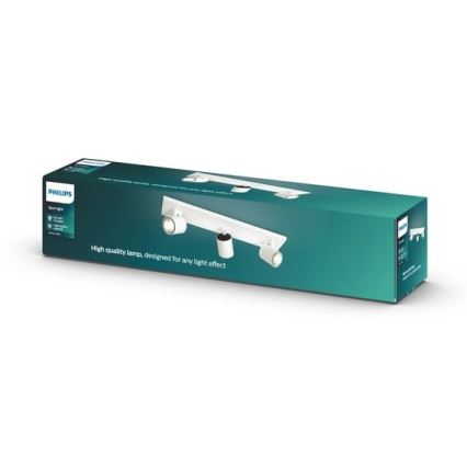 Philips - LED RGBW stmievateľné bodové svietidlo RUNNER 3xGU10/6,5W/230V 2700-6500K biela