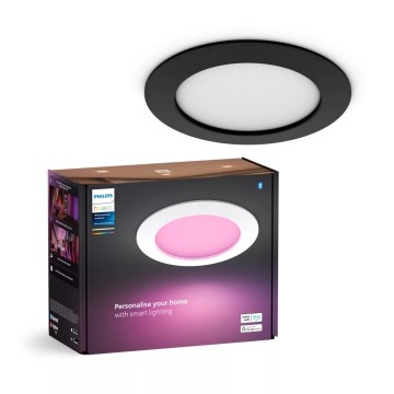 Philips - LED RGBW Stmievateľné kúpeľňové podhľadové svietidlo Hue SLIM LED/12W/230V IP44 2200-6500K