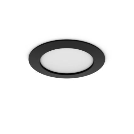 Philips - LED RGBW stmievateľné kúpeľňové podhľadové svietidlo Hue SLIM LED/12W/230V 1000-20000K čierna IP44