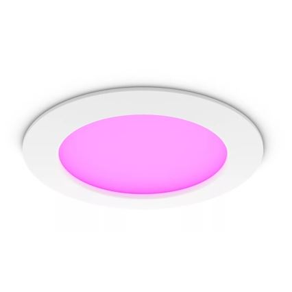 Philips - LED RGBW Stmievateľné kúpeľňové podhľadové svietidlo Hue SLIM LED/12W/230V IP44 2200-6500K