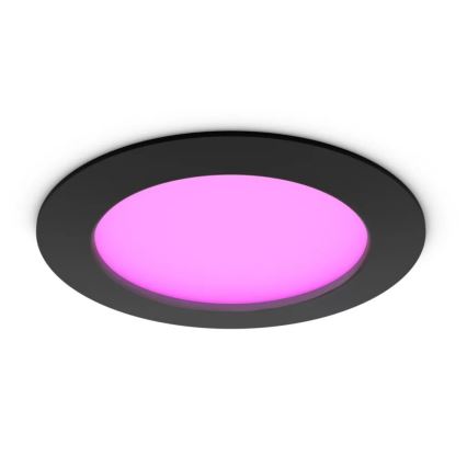 Philips - LED RGBW Stmievateľné kúpeľňové podhľadové svietidlo Hue SLIM LED/12W/230V IP44 2200-6500K