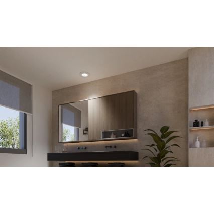 Philips - LED RGBW Stmievateľné kúpeľňové podhľadové svietidlo Hue SLIM LED/8,3W/230V 2000-6500K IP44 biela