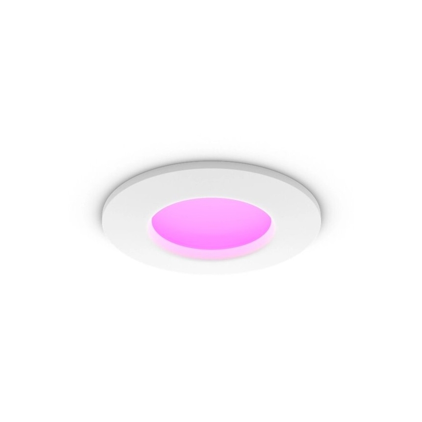 Philips - LED RGBW Stmievateľné kúpeľňové podhľadové svietidlo Hue SLIM LED/8,3W/230V 2000-6500K IP44 biela