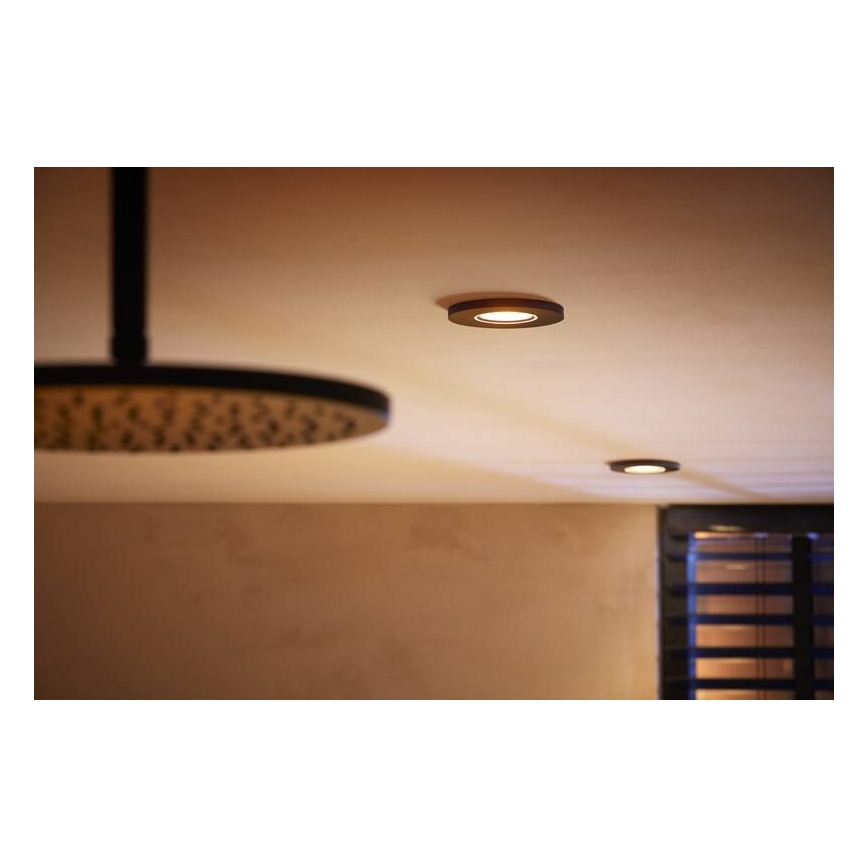 Philips - LED RGBW Stmievateľné kúpeľňové podhľadové svietidlo Hue XAMENTO GU10/5,7W/230V IP44 2200-6500K