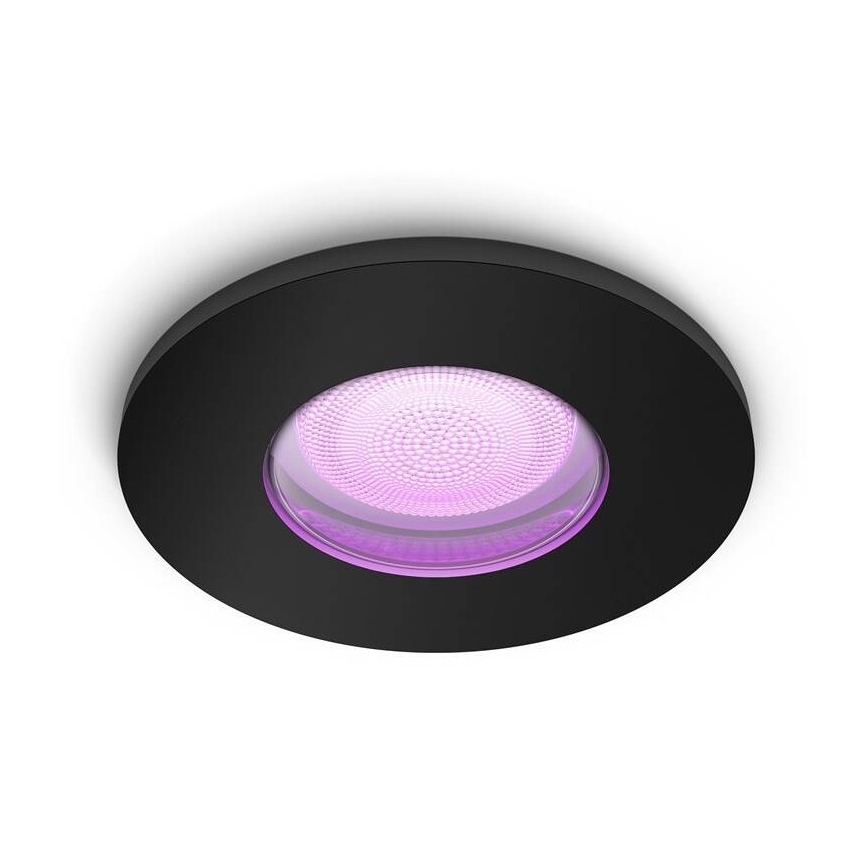 Philips - LED RGBW Stmievateľné kúpeľňové podhľadové svietidlo Hue XAMENTO GU10/5,7W/230V IP44 2200-6500K