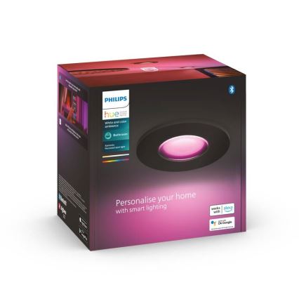 Philips - LED RGBW Stmievateľné kúpeľňové podhľadové svietidlo Hue XAMENTO GU10/5,7W/230V IP44 2200-6500K