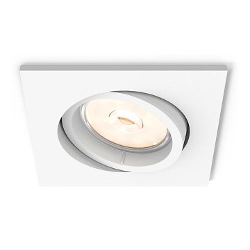 Philips - LED RGBW Stmievateľné podhľadové svietidlo DONEGAL 1xGU10/4,8W/230V + diaľkové ovládanie