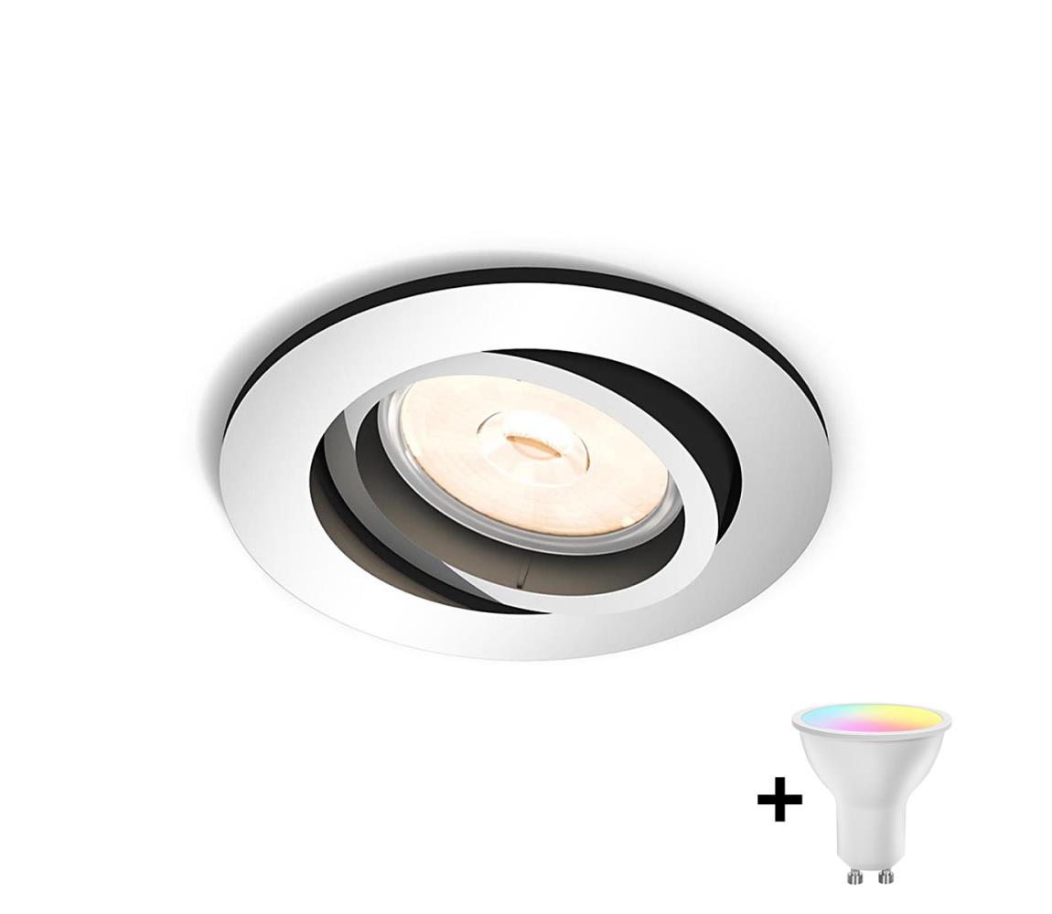 Philips - LED RGBW stmievateľné podhľadové svietidlo DONEGAL 1xGU10/4,8W/230V + DO P1931+AI2362