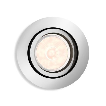 Philips - LED RGBW Stmievateľné podhľadové svietidlo DONEGAL 1xGU10/4,8W/230V + diaľkové ovládanie