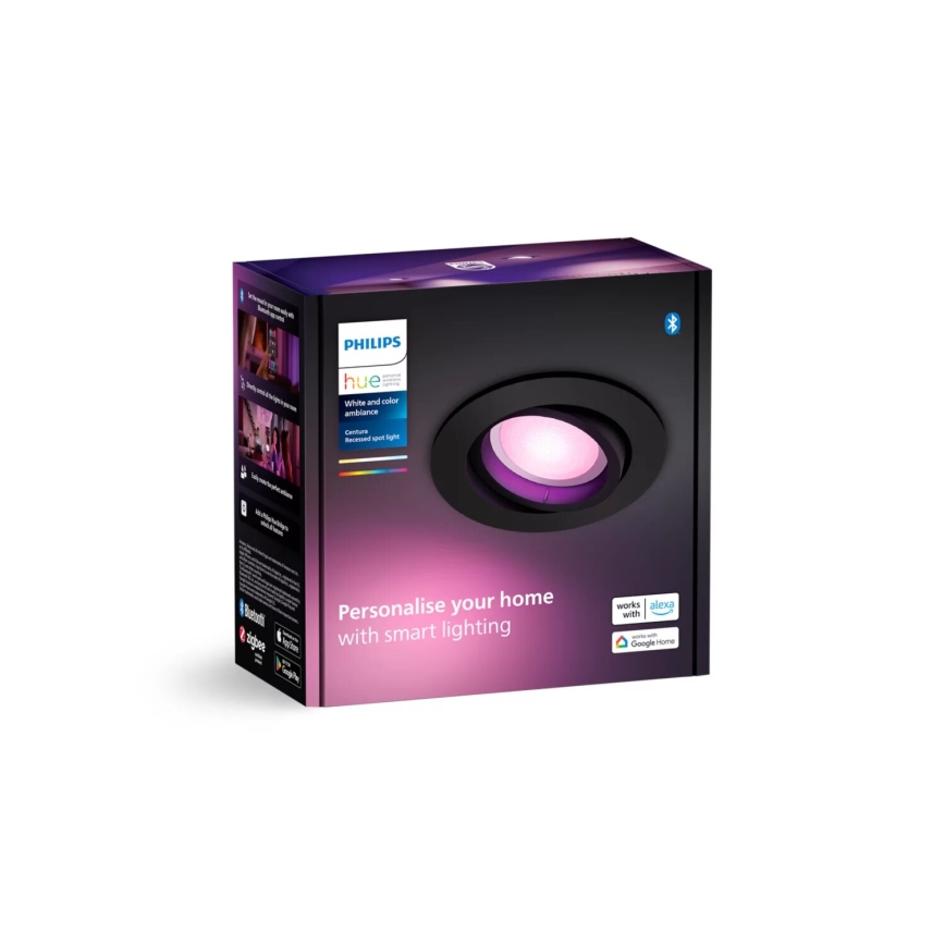 Philips - LED RGBW Stmievateľné podhľadové svietidlo Hue CENTURA 1xGU10/4,2W/230V 2000-6500K
