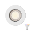 Philips - LED RGBW stmievateľné podhľadové svietidlo PERIDOT 1xGU10/6,5W/230V biela + diaľkové ovládanie