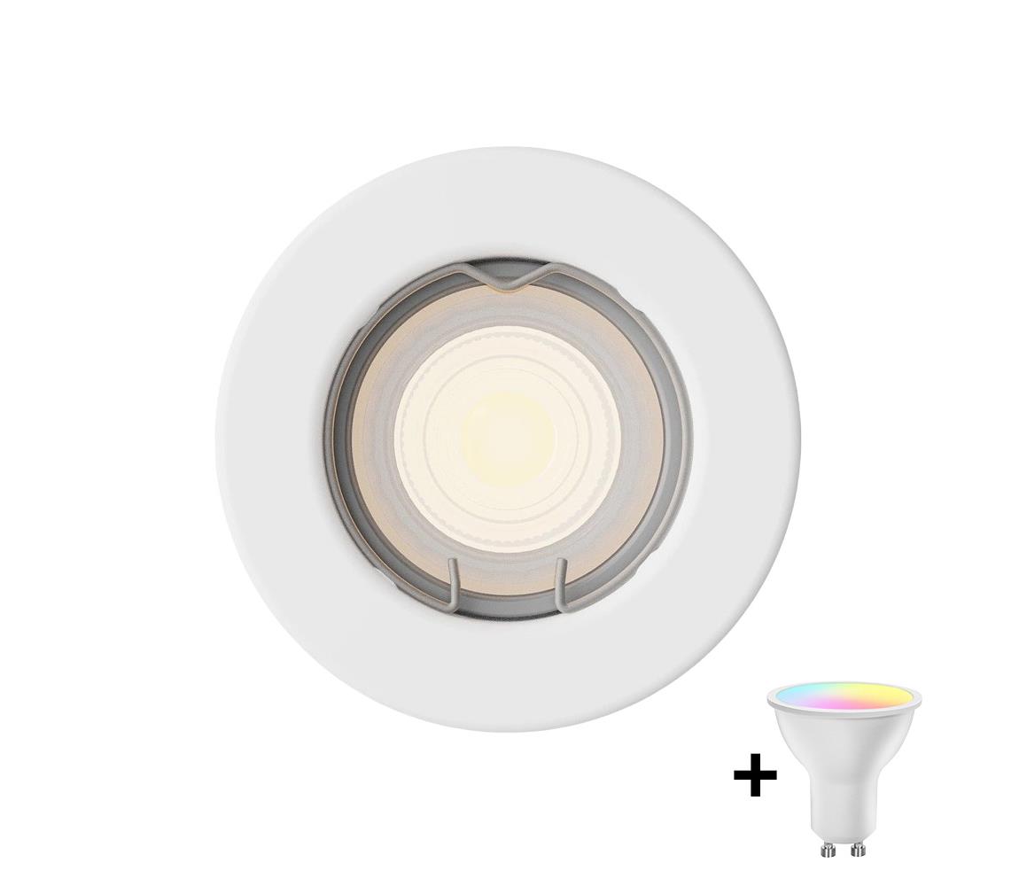 Philips - LED RGBW stmievateľné podhľadové svietidlo PERIDOT 1xGU10/6,5W/230V biela P7275+AI2363
