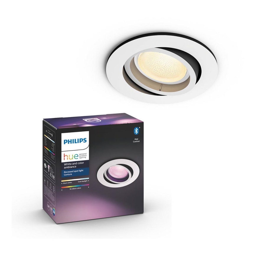 Philips - LED RGBW Stmievateľné podhľadové svítidlo HUE CENTURA 1xGU10/5,7W/230V