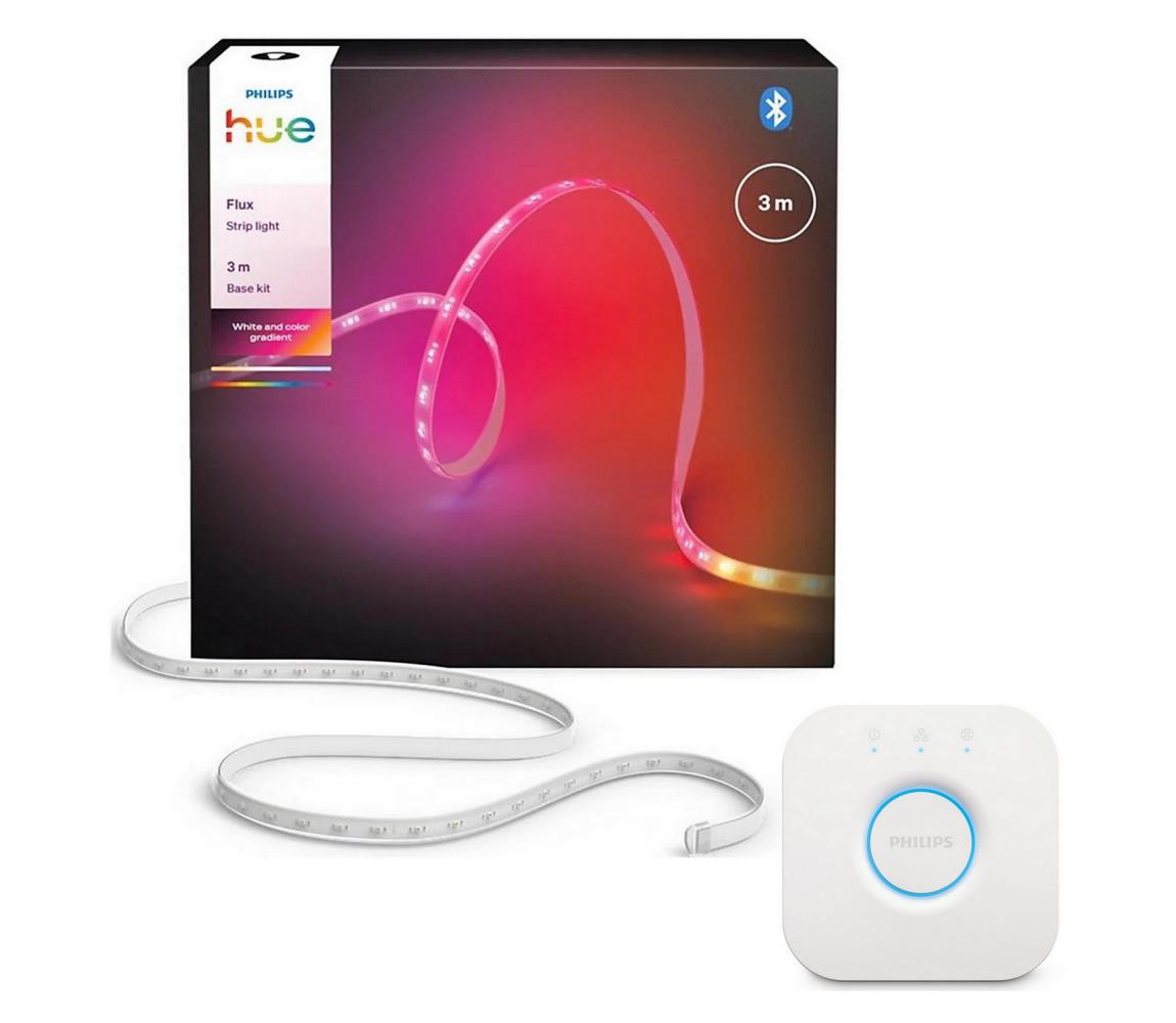 Philips - LED RGBW stmievateľný pásik Hue FLUX 3m LED/12W/230V 2200-6500K + Hue bridge P7051+P1408